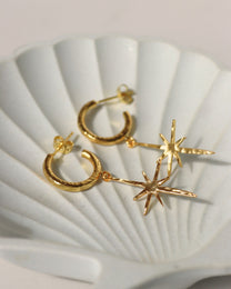 Northern Star Hoop Earrings