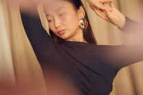 Cossac Wool Drape Top - Black