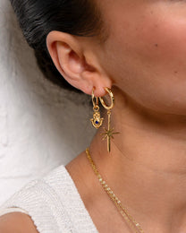 Northern Star Hoop Earrings