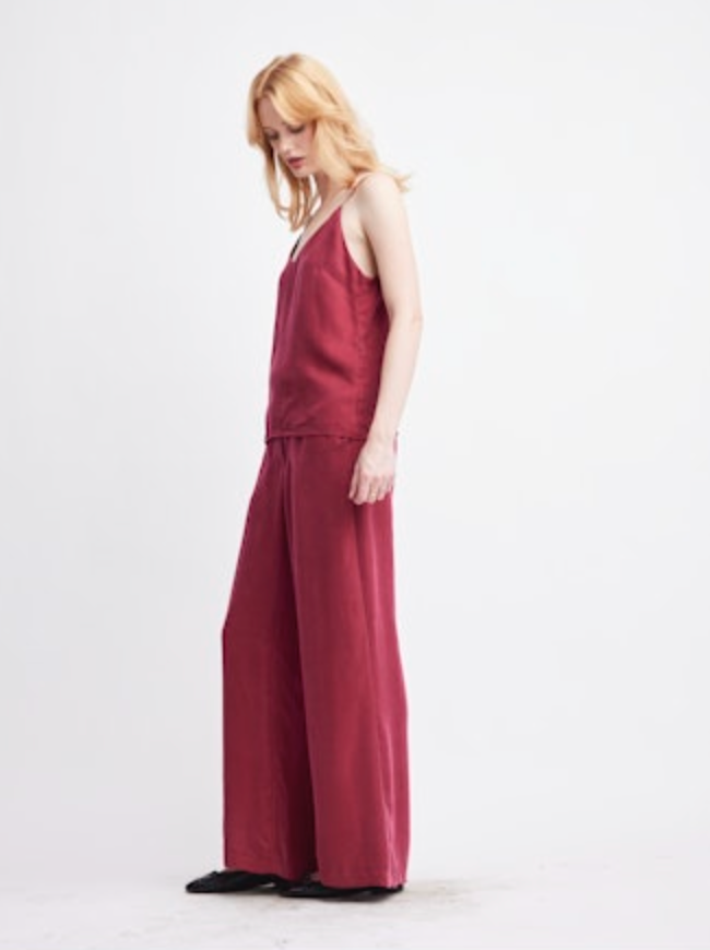 Molly Cupro Camisole- Cranberry