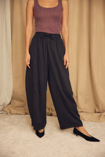 Cossac  Organic Cotton and Lyocell Ribbed Tank - Cocoa