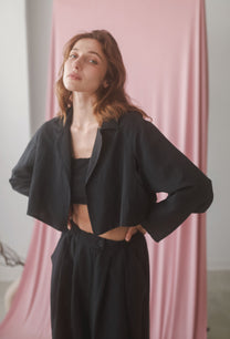 Cossac Black Crop Jacket