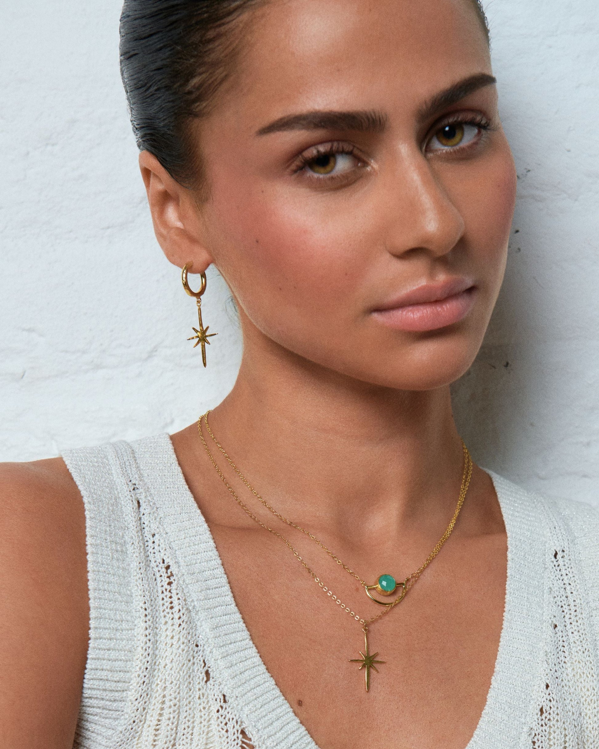 Northern Star Hoop Earrings