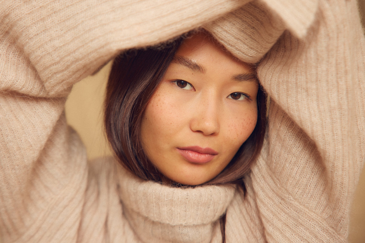 Cossac Alpaca Wool Turtleneck - Ecru