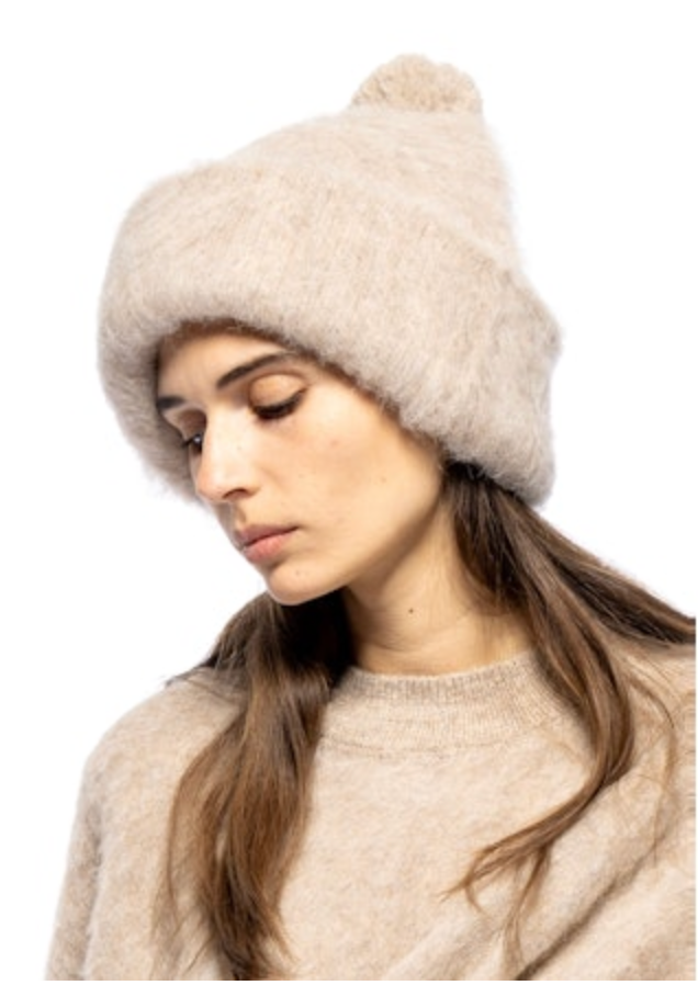 Cadieux Alpaca Beanie- Taupe