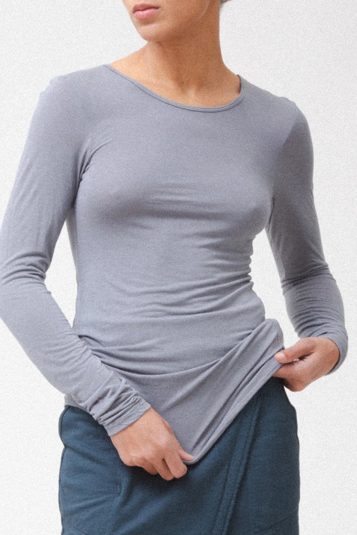 Prairie Underground Cashmodal Tee- Gray Ray